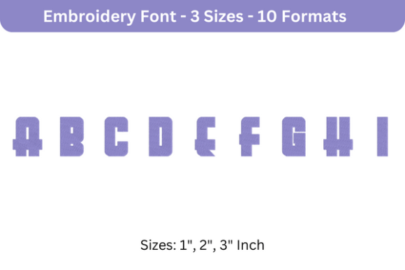 Aerojones Font a to I: A Designer’s Stitch Test