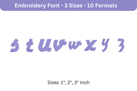 Airstream Font Lower Case S to Z Review