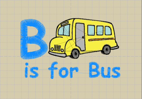 B is for Bus: A Designer’s Embroidery Review
