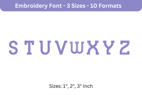 Blue Plate Font Uppercase S to Z Review