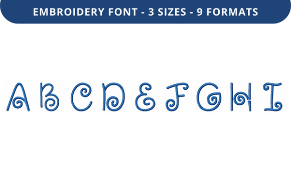 Cherry Frosting Font Uppercase A to I Review