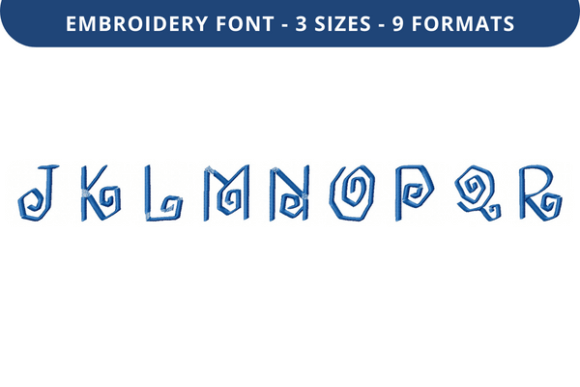 Cool Culottes Font Uppercase J to R Review