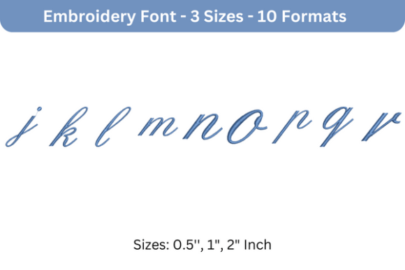 English Font Lowercase J to R Review