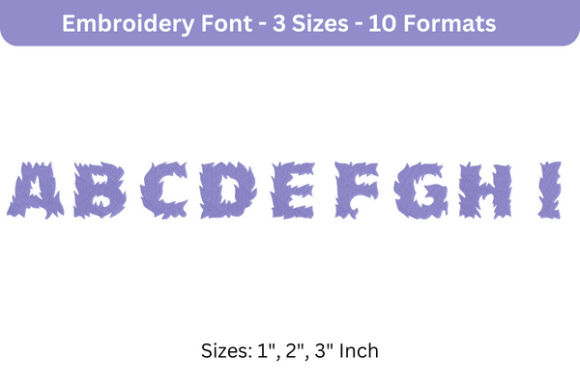Fire Cats Font A to I: Embroidery Review