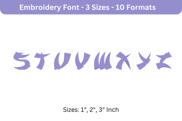 Karate Font S to Z: A Designer’s Stitch Test
