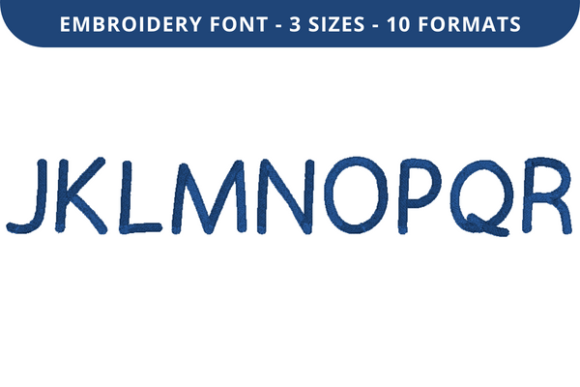 Kindred Font J to R: A Holiday Embroidery Review