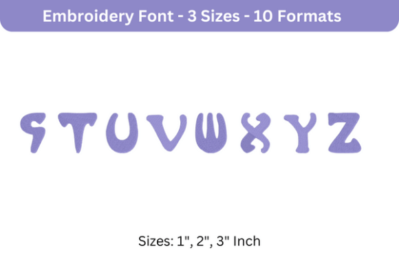 Mucha French Font S to Z: An Embroidery Review