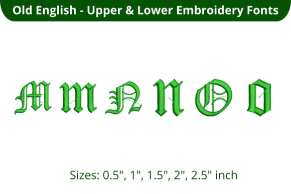 Old English Font MNO: Seasonal Embroidery Review