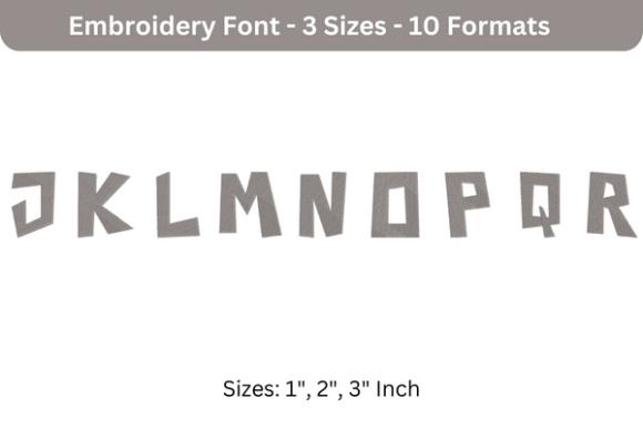 Paper Cuts Font J to R: A Business Embroidery Review