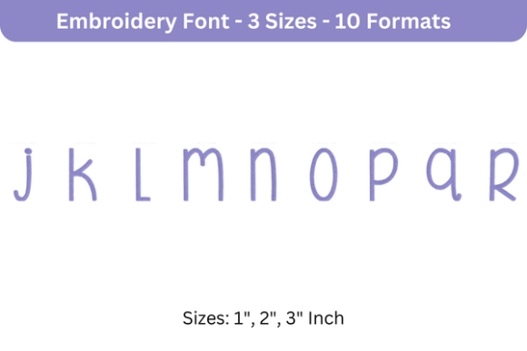 Review: Beautiful Font Lowercase J to R
