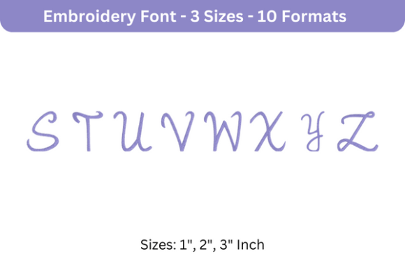 Romantic Font Uppercase S to Z Review