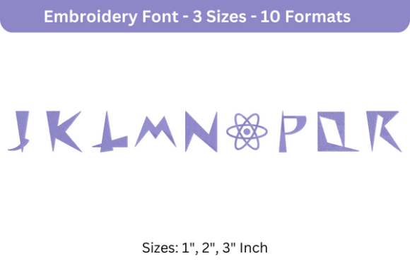 Space Patrol Font Uppercase J to R Review